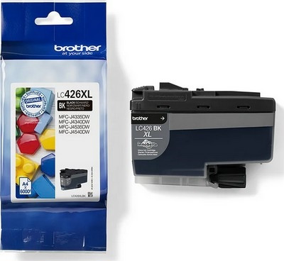 ראש דיו שחור מקורי Brother LC426XL BK (6,000 דפים)