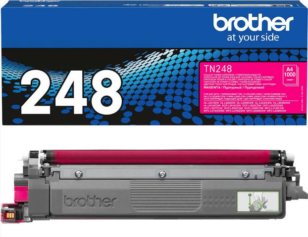 טונר מקורי אדום BROTHER TN248M (1,000 דפים)