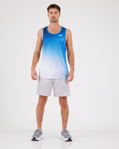 VN Racer Tank - גופיית ריצה לגבר בצבע ערפל כחול - כחול