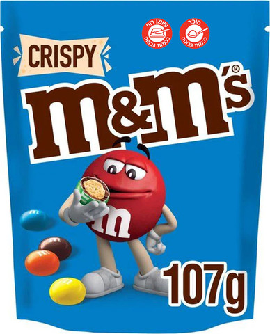 M&M Crispy 107g אמ אנד אם קריספי