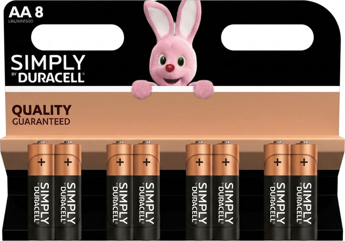 שמיניית סוללות Duracell AA Plus Power אלקליין – עוצמה גבוהה וביצועים לאורך זמן