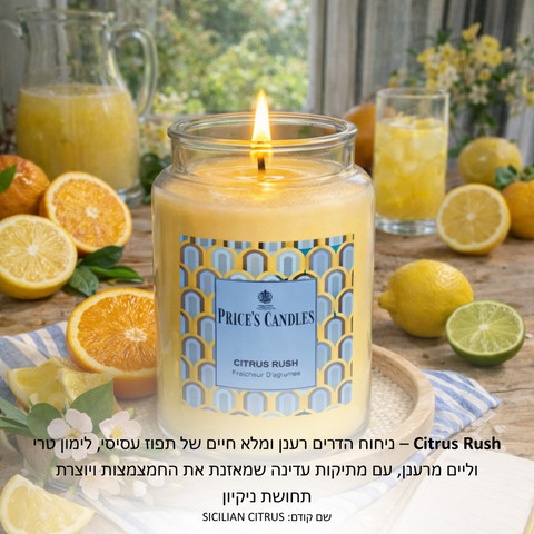 נר פרייסס בריח CITRUS RUSH