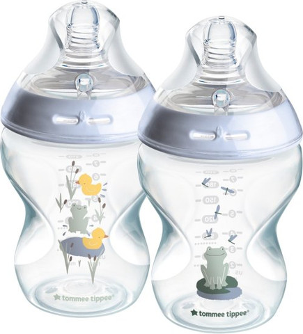 2 בקבוקי האכלה 260 מ״ל Tommee Tippee Natural Start – חיות