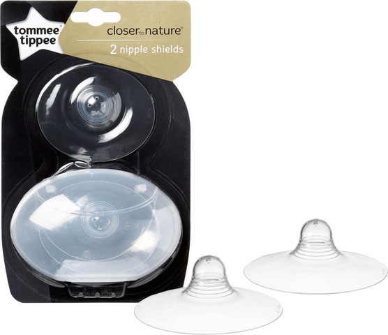 זוג מגיני פטמה מסיליקון מסדרת Closer to Nature + קופסת פלסטיק הגיינית