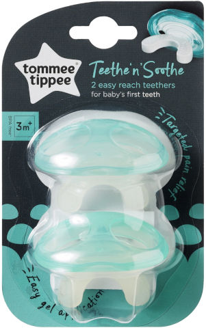 זוג נשכנים שלב 1 Teeth 'n' Soothe טומי טיפי Tommee Tippee