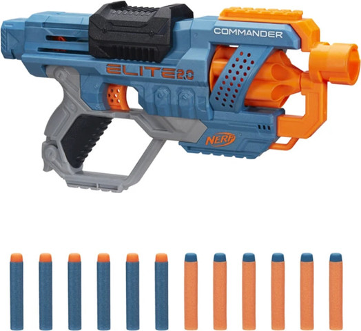רובה חצים NERF Elite 2.0 Commander RD-6 עם תוף מסתובב