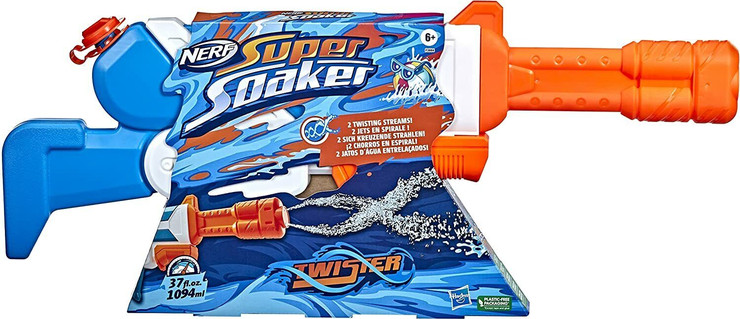 רובה מים עם 2 זרמים מסתחררים Super Soaker Twister Water Blaster
