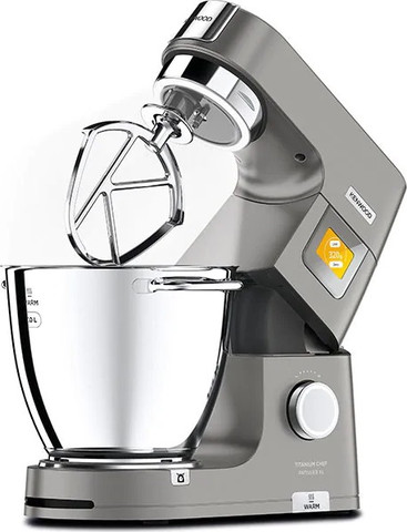 מיקסר מקצועי כולל 2 קערות שקילה וחימום Kenwood קנווד Titanium Chef Patissier XL KWL90.004.SI