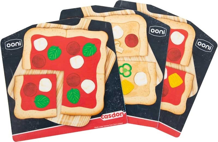 עמדת פיצה עם תוספות OONI | ערכת משחק להכנת פיצה עם אביזרים לשפים צעירים גילאי 3+