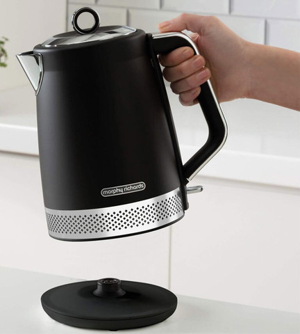קומקום חשמלי 1.7 ליטר Morphy Richards מורפי ריצ'ארדס Illumination שחור