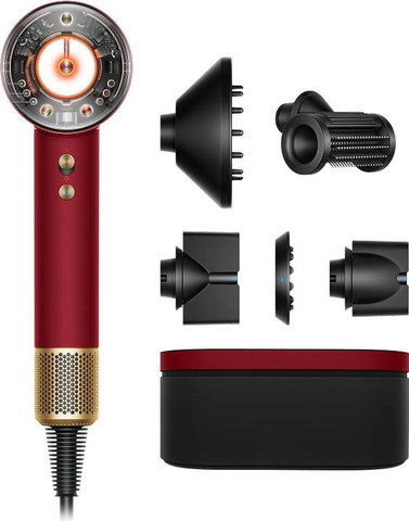 מייבש שיער Dyson Supersonic Nural HD16 אדום קטיפה גולד