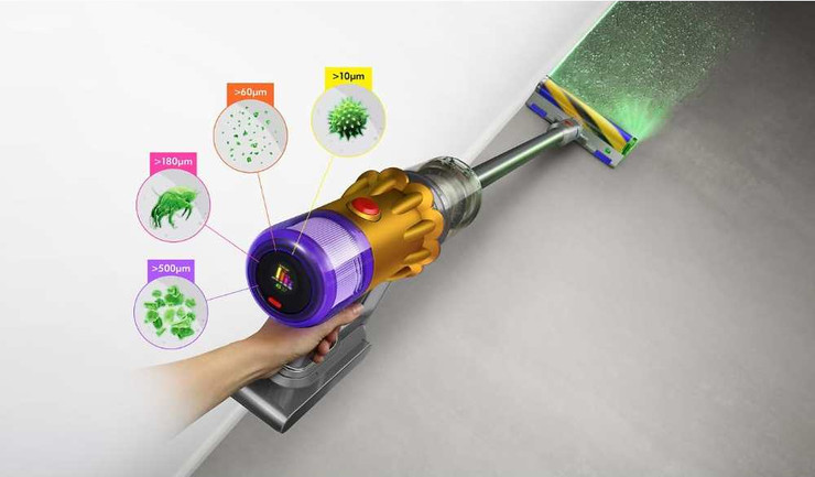 שואב אבק אלחוטי Dyson V12 Detect Slim Absolute SV46