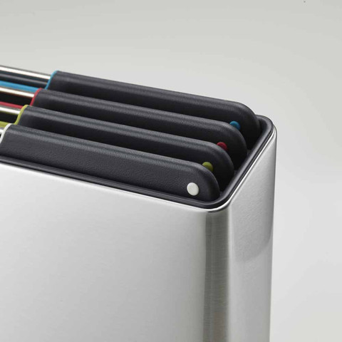 סט 4 קרשי חיתוך FOLIO STEEL כסוף