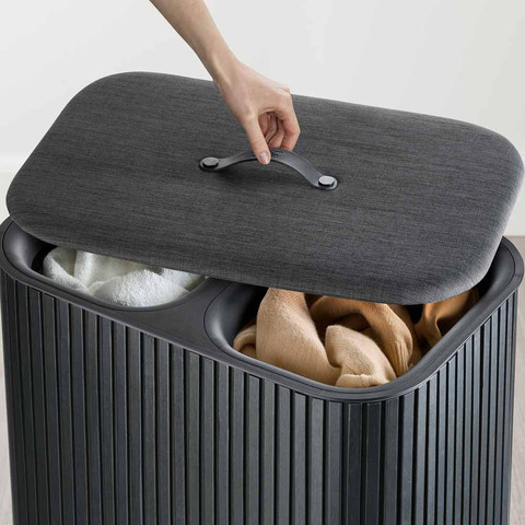 סל כביסה LUXE 90L שחור