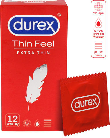 ULTRA THIN FEEL קונדומים דקים במיוחד לתחושה מוגברת