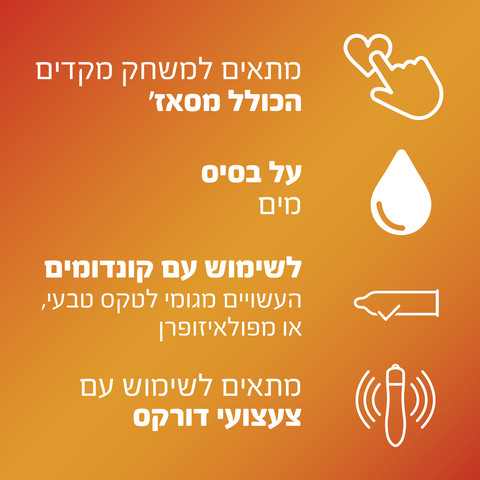 PLAY ג'ל סיכוך 2 ב- 1  מסאג' ילנג ילנג