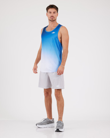 VN Racer Tank - גופיית ריצה לגבר בצבע ערפל כחול - כחול