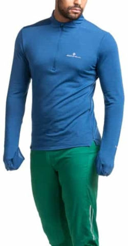 חולצת ריצה ארוכה לגברים Men's Tech Merino 1/2 Zip Tee