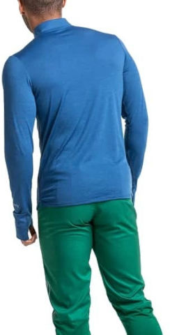 חולצת ריצה ארוכה לגברים Men's Tech Merino 1/2 Zip Tee