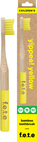 מברשת שיניים במבוק לילדים - yellow