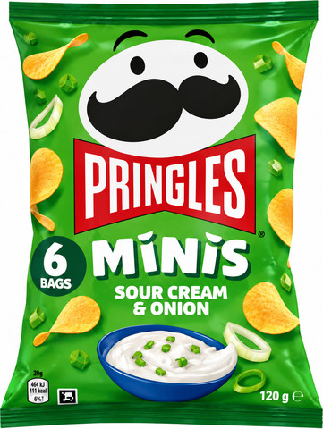 Pringles Sour Cream and onion פרינגל שמנת חמוצה מארז מיני
