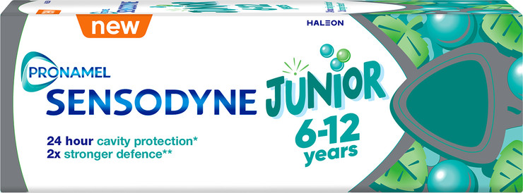 JUNIOR פרונמל משחת שיניים לילדים עם פלואוריד לגילאי 6-12 שנים