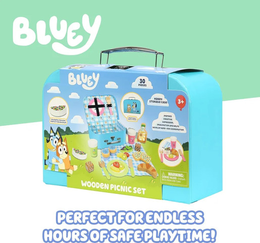בלואי - ערכת פיקניק מעץ 30 חלקים - Moosetoys