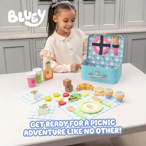 בלואי - ערכת פיקניק מעץ 30 חלקים - Moosetoys