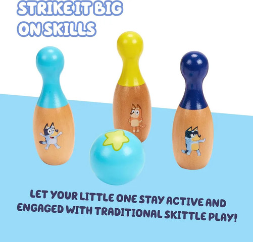 בלואי - סט באולינג מעץ - Moosetoys