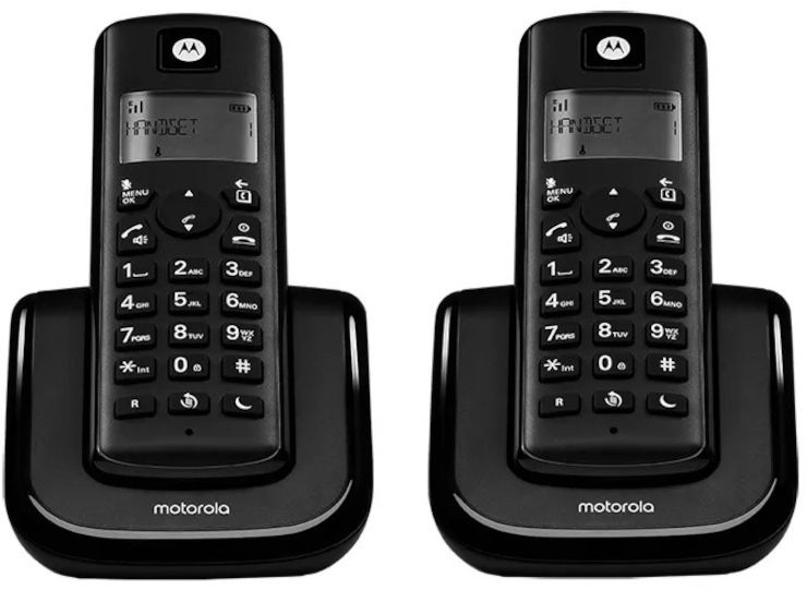 טלפון אלחוטי דיגיטלי כולל שלוחה Motorola מוטורולה T202 BLK