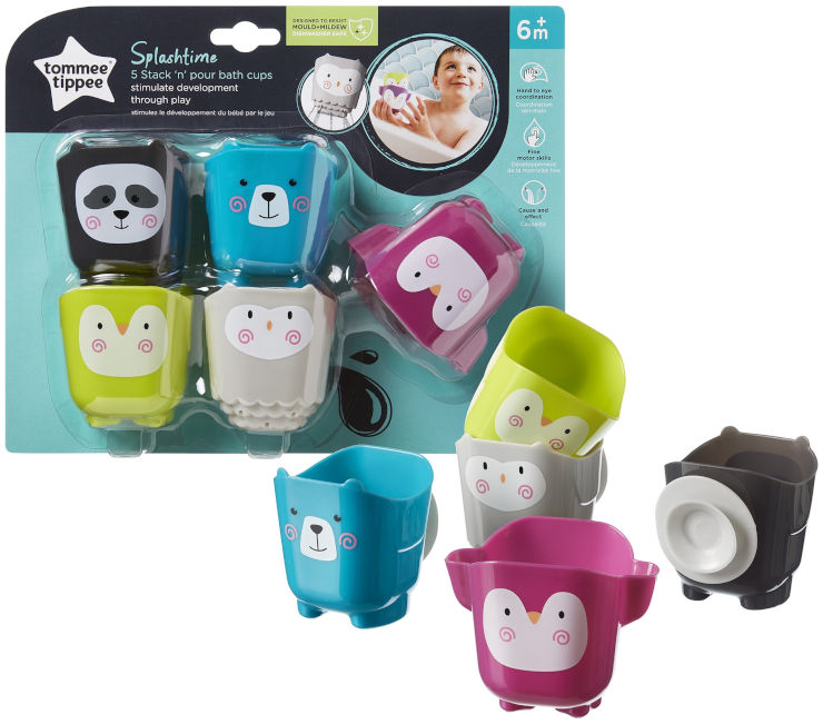 חברי האמבט של טומי טיפי Tommee Tippee מסדרת Splashtime – כוסות מפל מים