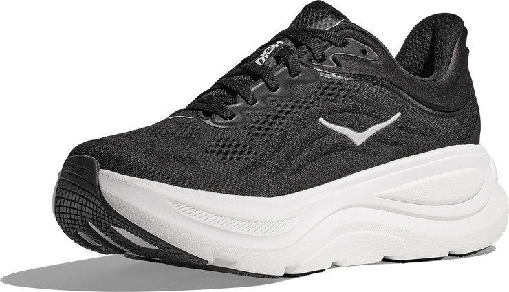 HOKA BONDI WIDE 9 - נעלי ספורט לנשים בונדי 9 רחבות בצבע שחור/לבן