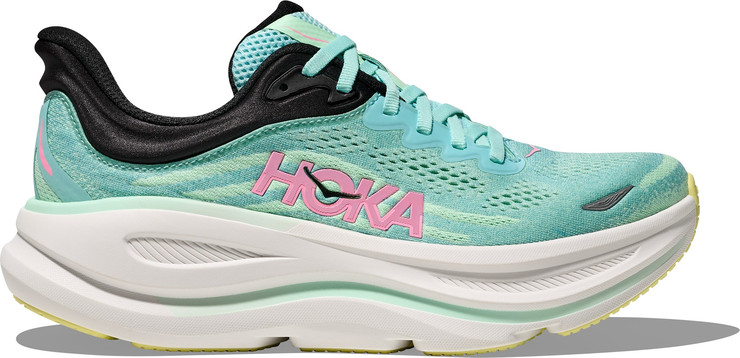 HOKA BONDI 9 - נעלי ספורט לאישה בונדי 9 בצבע כחול ספארק/מנטה