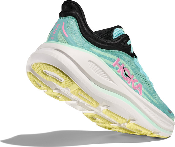 HOKA BONDI 9 - נעלי ספורט לאישה בונדי 9 בצבע כחול ספארק/מנטה
