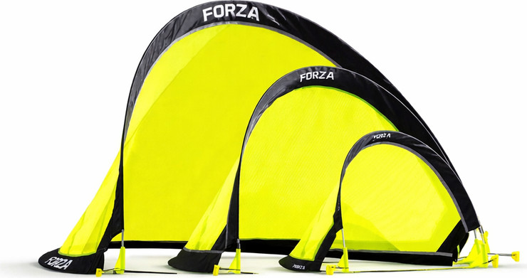 שער כדורגל מתקפל זוג (פופ-אפ) במגוון מידות FORZA FLASH POP-UP FOOTBALL GOALS