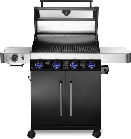 גריל גז 4 מבערים משולב פחמים +  כירת צד Grillstream גרילסטרים GSGourmet 4B שחור