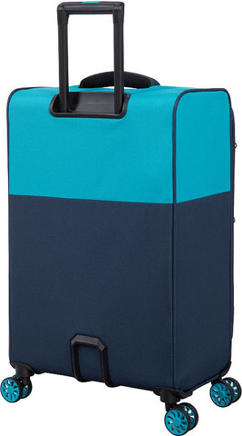 סט 4 מזוודות בד במשקל נוצה דגם Duo-Tone מבית IT Luggage צבע כחול 32/28/24/20