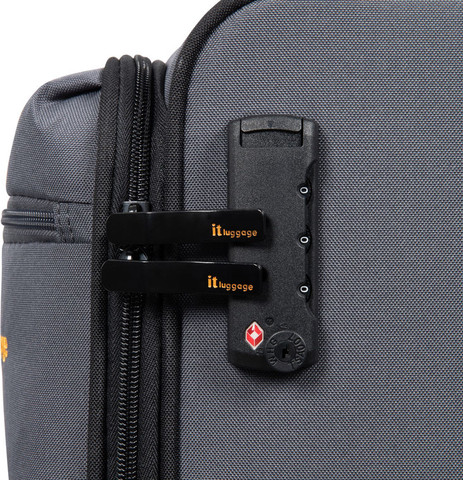 סט 4 מזוודות בד במשקל נוצה דגם Duo-Tone מבית IT Luggage צבע שחור 32/28/24/20