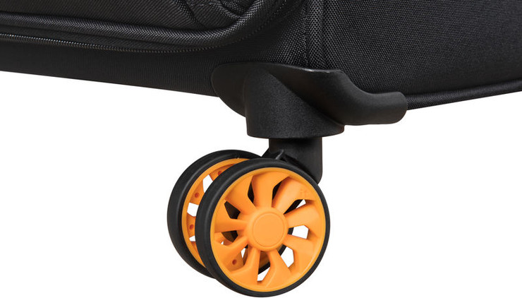 סט 4 מזוודות בד במשקל נוצה דגם Duo-Tone מבית IT Luggage צבע שחור 32/28/24/20