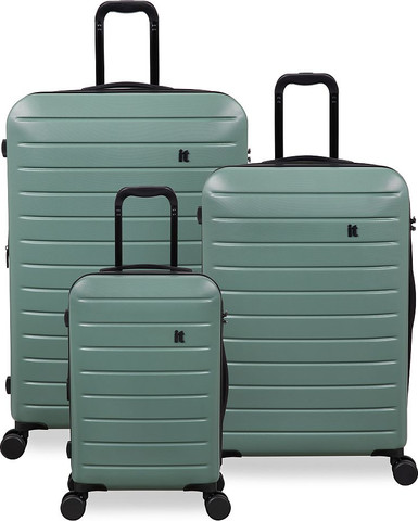 סט 3 מזוודות קשיחות Legion מבית IT Luggage – צבע מאצ'ה – גדלים 30״ / 26״ / 20״