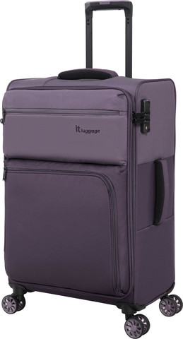 סט 4 מזוודות בד במשקל נוצה דגם Duo-Tone מבית IT Luggage צבע סגול 32/28/24/20