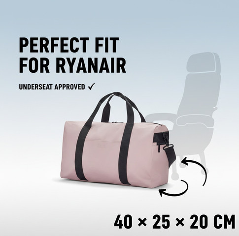 תיק נסיעות למטוס Ryanair Underseat ROCK - ורוד