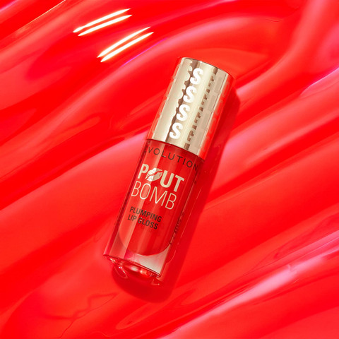 POUT BOMB PLUMPING גלוס - CHERRY SHEER RED