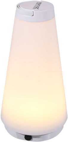 מנורת שולחן LED בצורת חרוט שטוח לשימוש בשטח ובטיולים