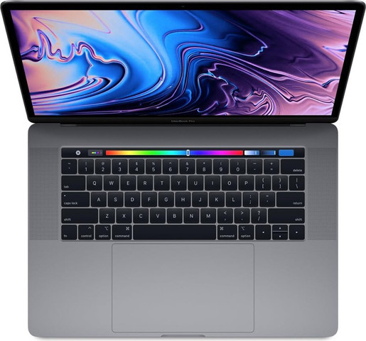 מחשב נייד Apple MacBook Pro 15 דגם A1990 מעבד i7 זיכרון 16GB נפח דיסק SSD - מחודש צבע אפור Space Grey