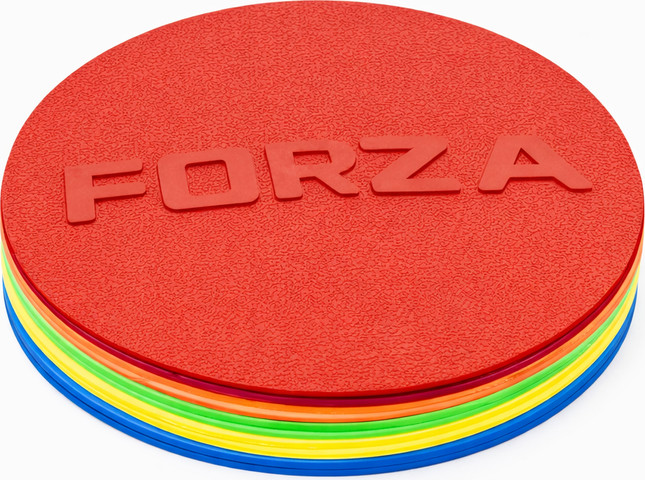דיסקיות סימון (10 יח') 5 צבעים FORZA Flat Disc Markers
