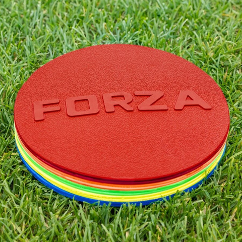 דיסקיות סימון (10 יח') 5 צבעים FORZA Flat Disc Markers