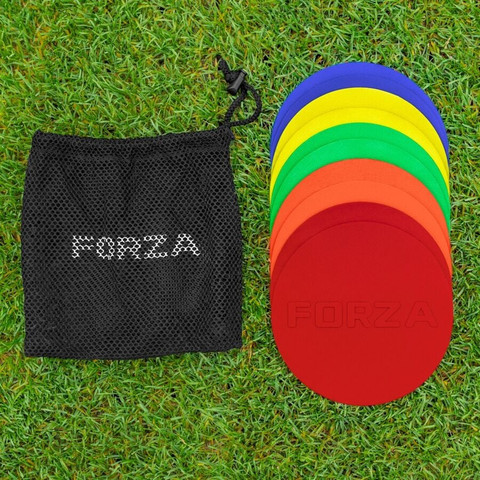 דיסקיות סימון (10 יח') 5 צבעים FORZA Flat Disc Markers