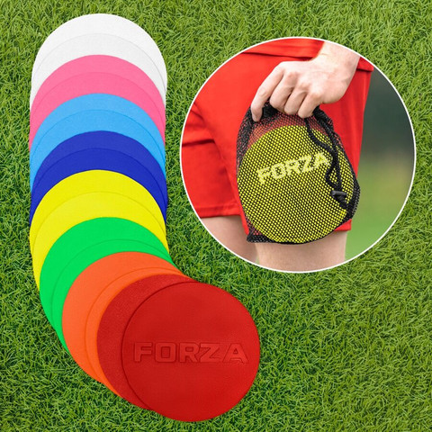 דיסקיות סימון (10 יח') 5 צבעים FORZA Flat Disc Markers