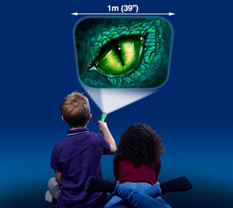 ערכת פנס מקרן 24 תמונות - דרקונים וקוסמים